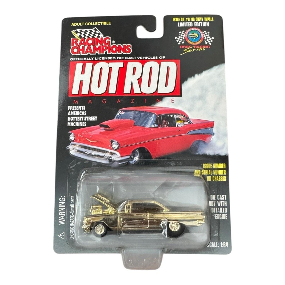 Racing Champions Hot‎ Rod Magazine Thom Taylor 60 Chevy Impala SG 6 Gold Chase